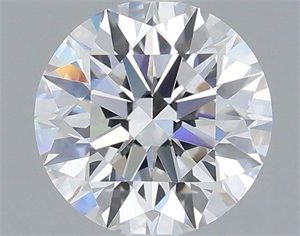 Picture of Lab Grown Diamond 1.06 Carats, Round with Ideal Cut, D Color, VVS1 Clarity and Certified by IGI
