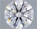 Lab Grown Diamond 1.02 Carats, Round with Ideal Cut, D Color, VVS1 Clarity and Certified by IGI