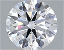 Lab Grown Diamond 1.02 Carats, Round with Ideal Cut, D Color, VVS1 Clarity and Certified by IGI