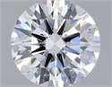 Lab Grown Diamond 1.01 Carats, Round with Ideal Cut, D Color, VVS1 Clarity and Certified by IGI