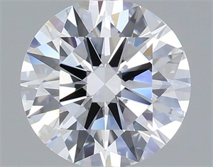 Picture of Lab Grown Diamond 1.01 Carats, Round with Ideal Cut, D Color, VVS1 Clarity and Certified by IGI