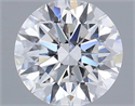 Lab Grown Diamond 1.10 Carats, Round with Ideal Cut, D Color, VVS2 Clarity and Certified by IGI