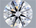 Lab Grown Diamond 1.18 Carats, Round with Ideal Cut, D Color, VVS2 Clarity and Certified by IGI