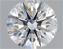 Lab Grown Diamond 1.55 Carats, Round with Ideal Cut, F Color, VS1 Clarity and Certified by IGI
