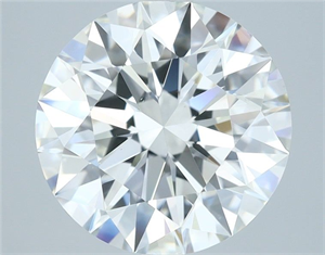 Picture of Natural Diamond 4.16 Carats, Round with Excellent Cut, H Color, VS2 Clarity and Certified by GIA