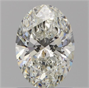 Natural Diamond 0.92 Carats, Oval with  Cut, I Color, SI1 Clarity and Certified by GIA