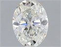 Natural Diamond 0.70 Carats, Oval with  Cut, J Color, SI1 Clarity and Certified by GIA