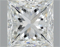 Natural Diamond 1.00 Carats, Princess with  Cut, I Color, VVS1 Clarity and Certified by IGI