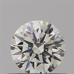 Picture of Natural Diamond 0.41 Carats, Round with Excellent Cut, J Color, VS2 Clarity and Certified by GIA