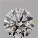 Natural Diamond 0.51 Carats, Round with Excellent Cut, H Color, VVS1 Clarity and Certified by GIA