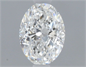 Natural Diamond 0.50 Carats, Oval with  Cut, E Color, VVS2 Clarity and Certified by GIA