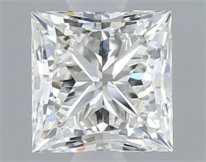 Picture of Natural Diamond 0.80 Carats, Princess with  Cut, I Color, VVS1 Clarity and Certified by GIA