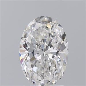 Picture of Natural Diamond 2.03 Carats, Oval with  Cut, F Color, FL Clarity and Certified by GIA