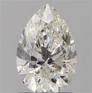 Picture of Natural Diamond 1.01 Carats, Pear with  Cut, J Color, VS1 Clarity and Certified by GIA