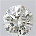 Diamante Natural 4.05 quilates, Redondo , Color K, claridad VS2 y certificado IGI