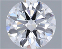 Natural Diamond 0.70 Carats, Round with Excellent Cut, D Color, VVS1 Clarity and Certified by IGI