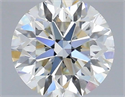 Natural Diamond 0.60 Carats, Round with Excellent Cut, H Color, VS2 Clarity and Certified by IGI