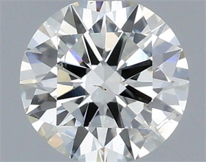 Picture of Natural Diamond 0.40 Carats, Round with Excellent Cut, H Color, SI2 Clarity and Certified by IGI