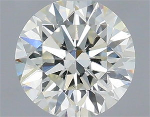 Picture of Natural Diamond 0.40 Carats, Round with Excellent Cut, I Color, SI2 Clarity and Certified by IGI