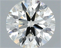 Natural Diamond 0.86 Carats, Round with Excellent Cut, I Color, VS2 Clarity and Certified by IGI