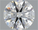 Natural Diamond 0.50 Carats, Round with Excellent Cut, H Color, SI1 Clarity and Certified by IGI