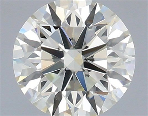 Picture of Natural Diamond 0.51 Carats, Round with Excellent Cut, K Color, VS1 Clarity and Certified by IGI