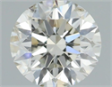Natural Diamond 0.54 Carats, Round with Excellent Cut, J Color, SI1 Clarity and Certified by IGI