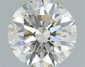Picture of Natural Diamond 0.54 Carats, Round with Excellent Cut, J Color, SI1 Clarity and Certified by IGI