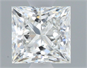 Natural Diamond 0.70 Carats, Princess with  Cut, G Color, SI1 Clarity and Certified by GIA