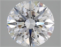 Natural Diamond 3.12 Carats, Round with Excellent Cut, D Color, VVS1 Clarity and Certified by GIA