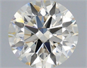 Natural Diamond 0.70 Carats, Round with Excellent Cut, K Color, VS2 Clarity and Certified by IGI