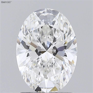 Foto Diamante Natural 1.51 quilates, Ovalado , Color F, claridad VVS1 y certificado GIA de