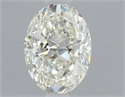 Natural Diamond 0.70 Carats, Oval with  Cut, K Color, VS2 Clarity and Certified by GIA