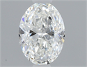 Diamante Natural 0.50 quilates, Ovalado , Color G, claridad VVS2 y certificado GIA