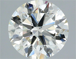 Picture of Natural Diamond 3.25 Carats, Round with Excellent Cut, J Color, VS2 Clarity and Certified by IGI