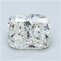 Natural Diamond 1.30 Carats, Cushion with  Cut, H Color, VVS1 Clarity and Certified by GIA