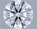 Lab Grown Diamond 1.23 Carats, Round with Ideal Cut, D Color, VVS2 Clarity and Certified by IGI