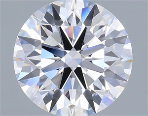 Picture of Lab Grown Diamond 1.23 Carats, Round with Ideal Cut, D Color, VVS2 Clarity and Certified by IGI