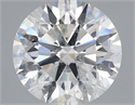 Natural Diamond 3.21 Carats, Round with Excellent Cut, F Color, SI2 Clarity and Certified by IGI