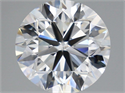 Natural Diamond 3.00 Carats, Round with Very Good Cut, G Color, IF Clarity and Certified by IGI