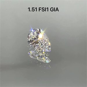 Picture of Natural Diamond 1.51 Carats, Pear with  Cut, F Color, SI1 Clarity and Certified by GIA