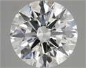 Natural Diamond 5.12 Carats, Round with Excellent Cut, G Color, VS2 Clarity and Certified by GIA