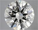 Natural Diamond 3.31 Carats, Round with Excellent Cut, M Color, VVS1 Clarity and Certified by GIA