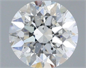 Natural Diamond 0.51 Carats, Round with Excellent Cut, F Color, SI2 Clarity and Certified by IGI