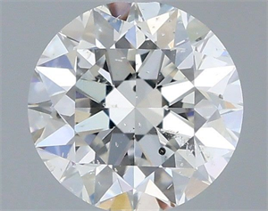 Picture of Natural Diamond 0.51 Carats, Round with Excellent Cut, F Color, SI2 Clarity and Certified by IGI