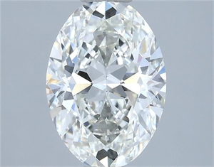 Picture of Natural Diamond 1.52 Carats, Oval with  Cut, H Color, VS1 Clarity and Certified by IGI