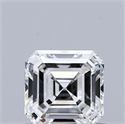 Natural Diamond 0.51 Carats, Asscher with  Cut, H Color, IF Clarity and Certified by GIA