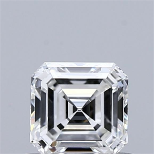 Picture of Natural Diamond 0.51 Carats, Asscher with  Cut, H Color, IF Clarity and Certified by GIA