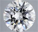 Natural Diamond 5.04 Carats, Round with Excellent Cut, H Color, IF Clarity and Certified by GIA