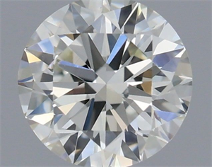 Picture of Natural Diamond 0.40 Carats, Round with Very Good Cut, I Color, VVS2 Clarity and Certified by IGI